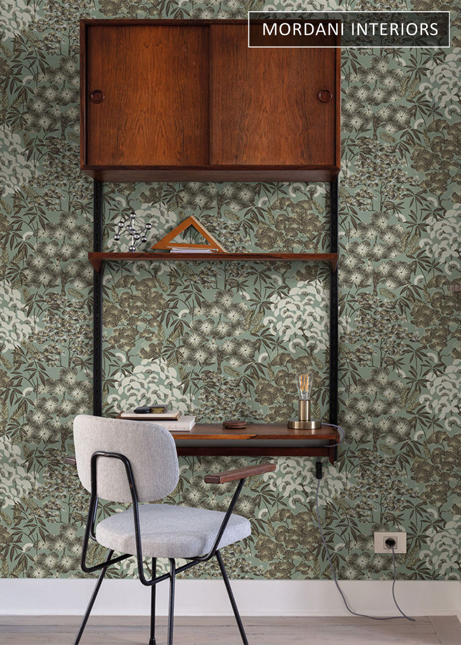 Green Tropical Belgium Wallcovering